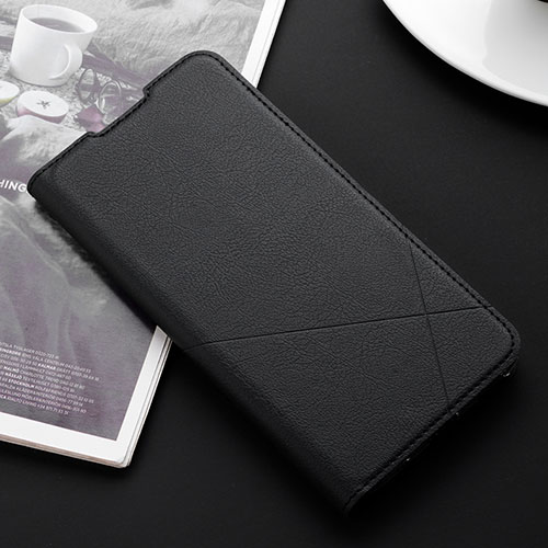 Leather Case Stands Flip Cover T08 Holder for Xiaomi Mi 9T Black