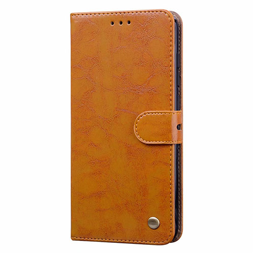 Leather Case Stands Flip Cover T08 Holder for Xiaomi Redmi Note 9 Orange