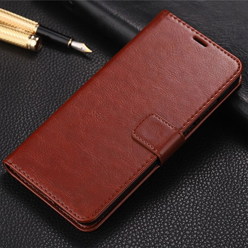 Leather Case Stands Flip Cover T09 Holder for Huawei Honor 20 Pro Brown