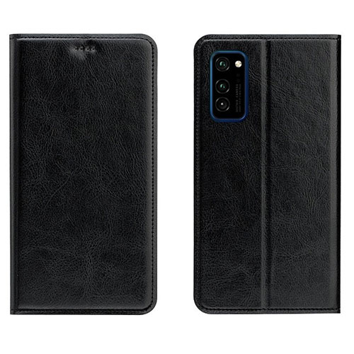 Leather Case Stands Flip Cover T09 Holder for Huawei Honor V30 5G Black