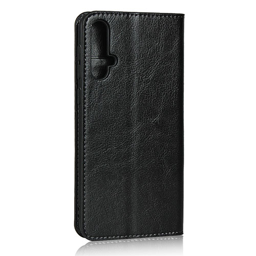 Leather Case Stands Flip Cover T09 Holder for Huawei Nova 5 Black