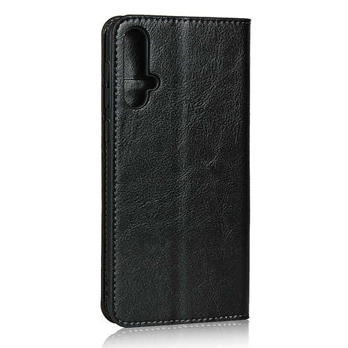 Leather Case Stands Flip Cover T09 Holder for Huawei Nova 5 Pro Black