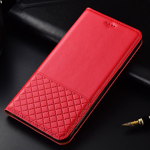 Leather Case Stands Flip Cover T09 Holder for Huawei P30 Red