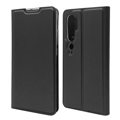 Leather Case Stands Flip Cover T09 Holder for Xiaomi Mi Note 10 Black