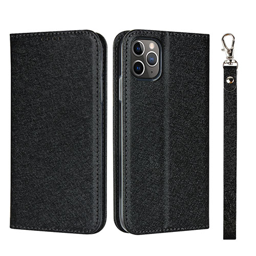 Leather Case Stands Flip Cover T10 Holder for Apple iPhone 11 Pro Black