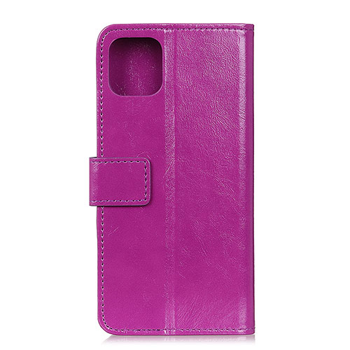 Leather Case Stands Flip Cover T10 Holder for Xiaomi Mi 11 5G Purple