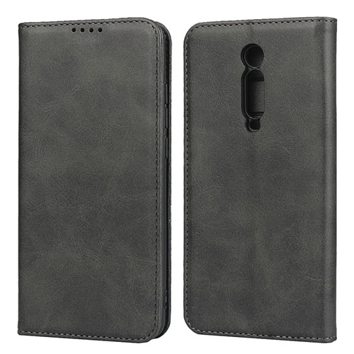 Leather Case Stands Flip Cover T10 Holder for Xiaomi Mi 9T Black