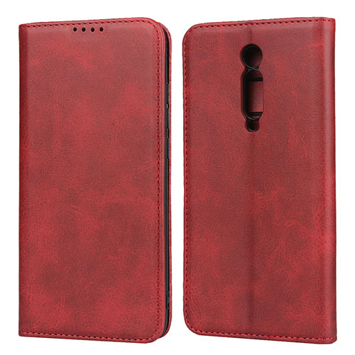 Leather Case Stands Flip Cover T10 Holder for Xiaomi Mi 9T Pro Red