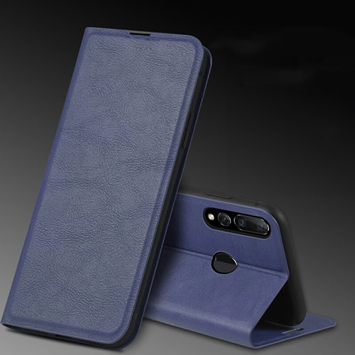 Leather Case Stands Flip Cover T11 Holder for Huawei Honor 20 Lite Blue