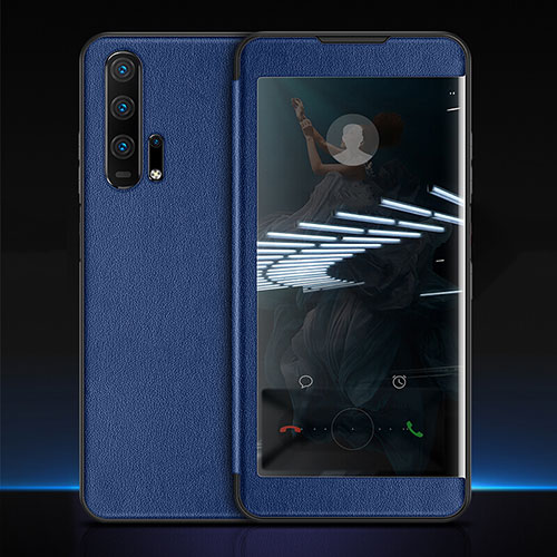 Leather Case Stands Flip Cover T11 Holder for Huawei Honor 20 Pro Blue