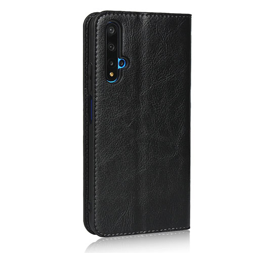 Leather Case Stands Flip Cover T11 Holder for Huawei Honor 20S Black