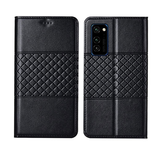 Leather Case Stands Flip Cover T11 Holder for Huawei Honor View 30 5G Black