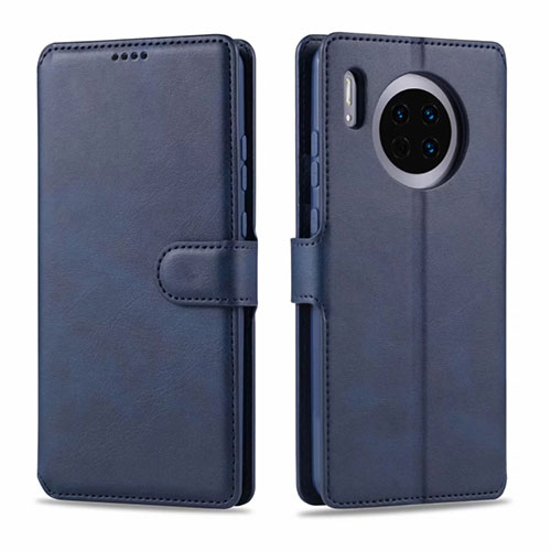 Leather Case Stands Flip Cover T11 Holder for Huawei Mate 30 Pro 5G Blue