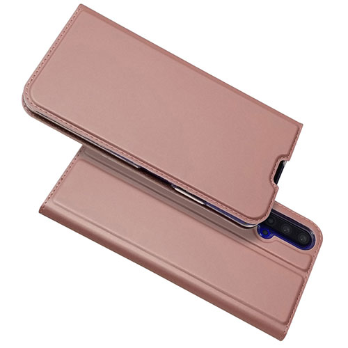 Leather Case Stands Flip Cover T12 Holder for Huawei Honor 20 Pink