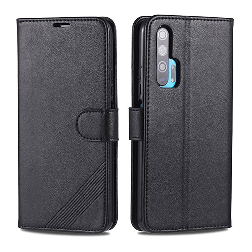Leather Case Stands Flip Cover T12 Holder for Huawei Honor 20 Pro Black