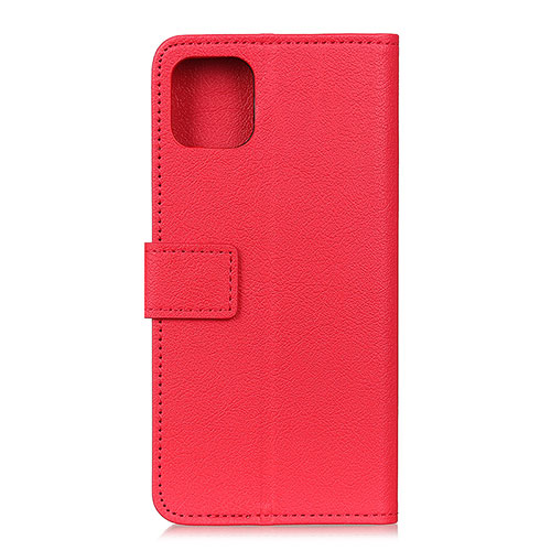 Leather Case Stands Flip Cover T12 Holder for Xiaomi Mi 11 5G Red