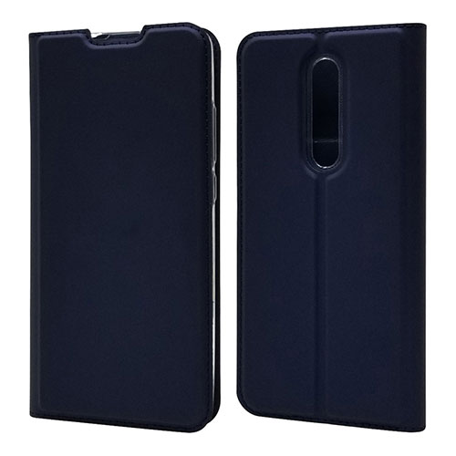 Leather Case Stands Flip Cover T12 Holder for Xiaomi Mi 9T Pro Blue