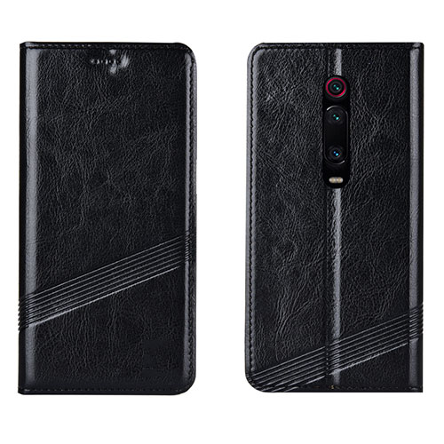 Leather Case Stands Flip Cover T14 Holder for Xiaomi Redmi K20 Black