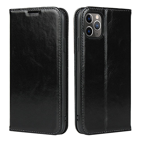 Leather Case Stands Flip Cover T15 Holder for Apple iPhone 11 Pro Max Black