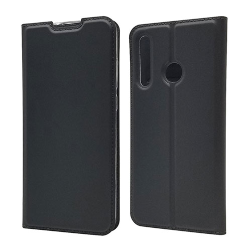 Leather Case Stands Flip Cover T15 Holder for Huawei Honor 20i Black