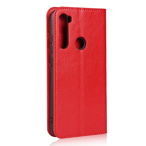 Leather Case Stands Flip Cover T15 Holder for Xiaomi Redmi Note 8 Red