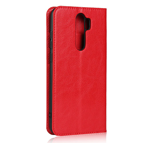 Leather Case Stands Flip Cover T17 Holder for Xiaomi Redmi Note 8 Pro Red