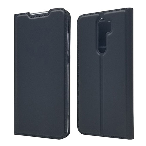 Leather Case Stands Flip Cover T18 Holder for Xiaomi Redmi Note 8 Pro Black