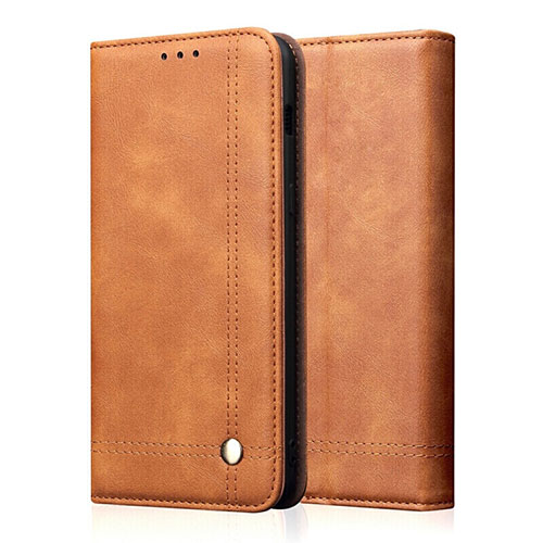 Leather Case Stands Flip Cover T19 Holder for Apple iPhone 11 Pro Orange