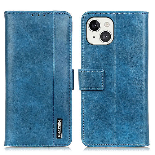 Leather Case Stands Flip Cover T20 Holder for Apple iPhone 13 Mini Blue