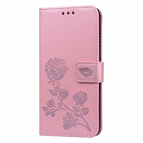 Leather Case Stands Flip Cover T21 Holder for Huawei P40 Pink