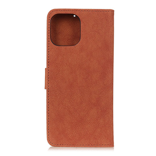 Leather Case Stands Flip Cover T23 Holder for Xiaomi Mi 11 Lite 5G Brown