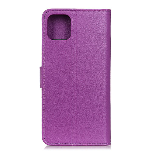 Leather Case Stands Flip Cover T25 Holder for Xiaomi Mi 11 5G Purple