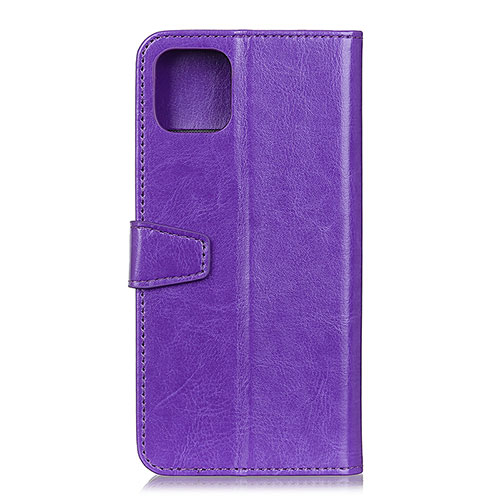 Leather Case Stands Flip Cover T28 Holder for Xiaomi Mi 11 Lite 5G Purple