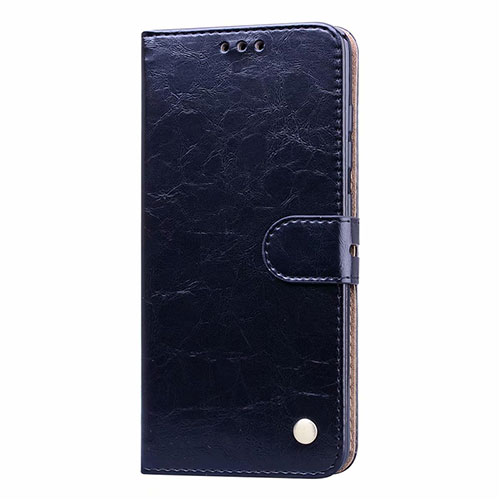 Leather Case Stands Flip Cover Z02 Holder for Samsung Galaxy A51 5G Blue
