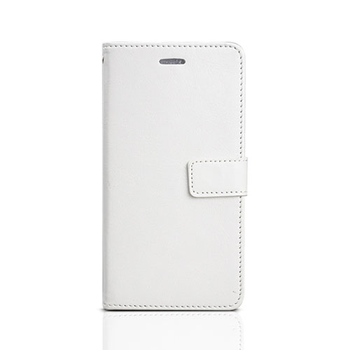 Leather Case Stands Flip Holder Cover for Huawei Enjoy 8e Lite White