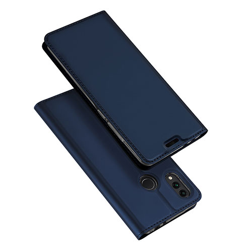 Leather Case Stands Flip Holder Cover for Huawei Honor Play 8C Blue