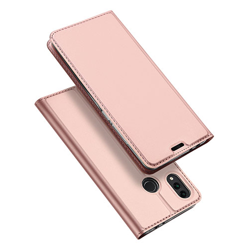 Leather Case Stands Flip Holder Cover for Huawei Honor Play 8C Rose Gold