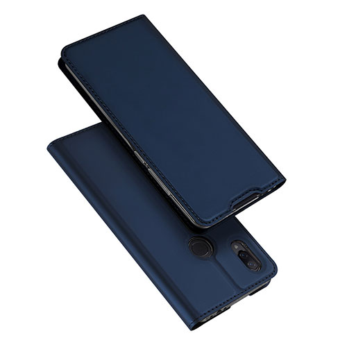 Leather Case Stands Flip Holder Cover for Xiaomi Redmi Note 7 Blue