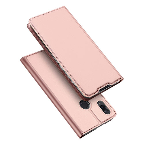 Leather Case Stands Flip Holder Cover for Xiaomi Redmi Note 7 Pro Rose Gold