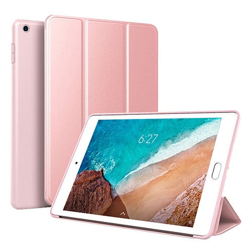 Leather Case Stands Flip Holder Cover L01 for Xiaomi Mi Pad 4 Rose Gold