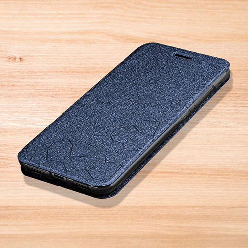 Leather Case Stands Flip Holder Cover L01 for Xiaomi Redmi Note 7 Blue