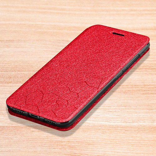 Leather Case Stands Flip Holder Cover L01 for Xiaomi Redmi Note 7 Red
