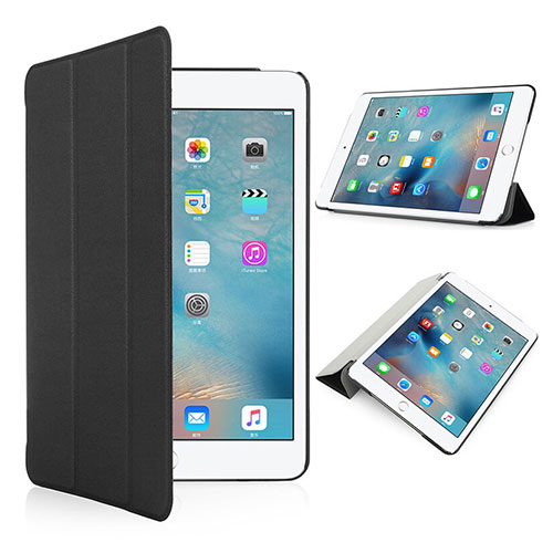 Leather Case Stands Flip Matte Finish Cover for Apple iPad Pro 9.7 Black