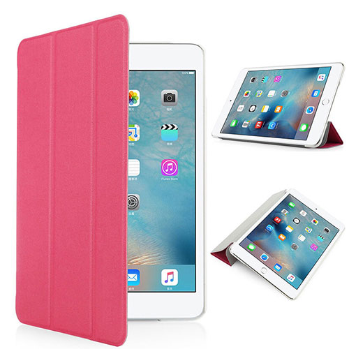 Leather Case Stands Flip Matte Finish Cover for Apple iPad Pro 9.7 Red