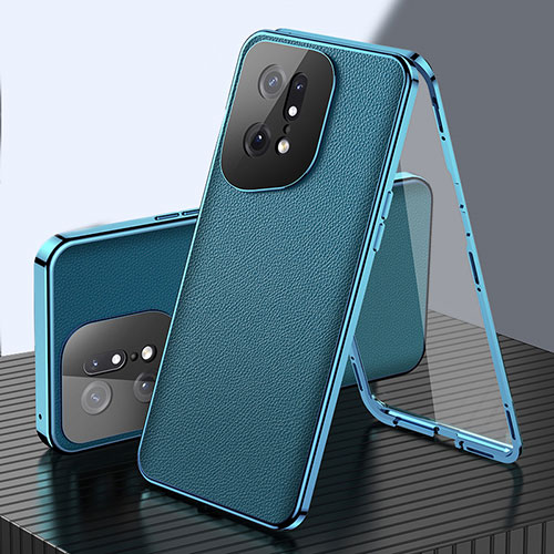 Luxury Aluminum Metal Cover Case 360 Degrees for Oppo Find X5 5G Green