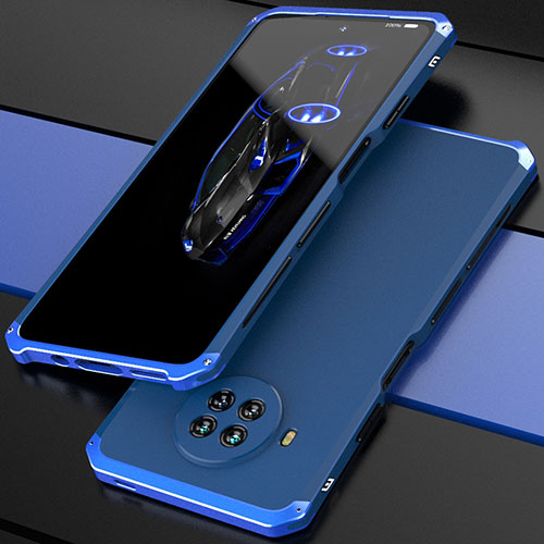 Luxury Aluminum Metal Cover Case 360 Degrees for Xiaomi Mi 10i 5G Blue