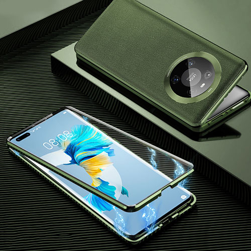 Luxury Aluminum Metal Cover Case 360 Degrees K01 for Huawei Mate 40 Pro Orange