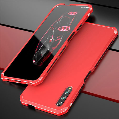Luxury Aluminum Metal Cover Case for Huawei Honor 9X Pro Red