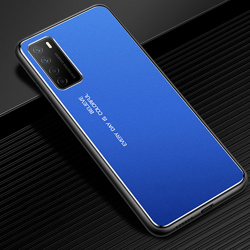 Luxury Aluminum Metal Cover Case for Huawei Honor Play4 5G Blue