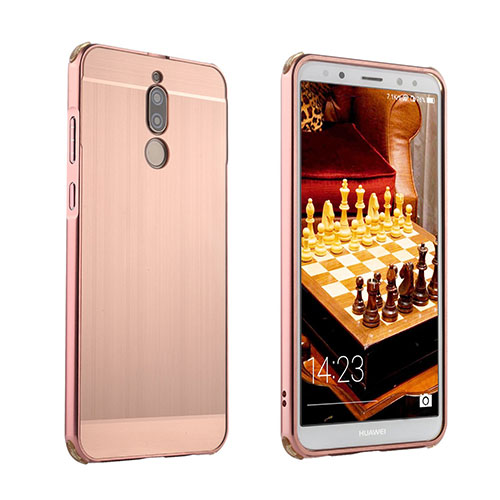 Luxury Aluminum Metal Cover Case for Huawei Mate 10 Lite Rose Gold